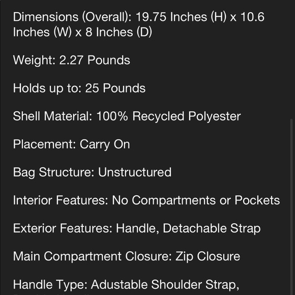 NWT Stoney Clover Lane x Target Rainbow Tie-Dye Duffel Bag - Picture 5 of 5